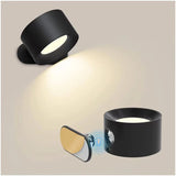 Draadloze 360° Draaibare LED Wandlamp met Touch & Afstandsbediening